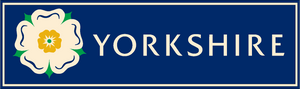Car sticker featuring the Yorkshire Rose