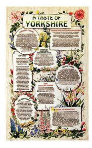 Cotton t/towel, featuring Yorkshire recipes , including Yorkshire pudding and Barnsley chops