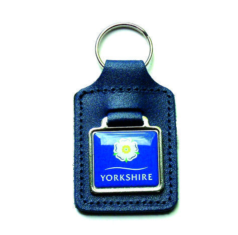 Yorkshire Rose Decal Key Fob