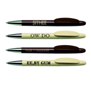 Yorkshire Dialect Ballpens.  Pack of 4